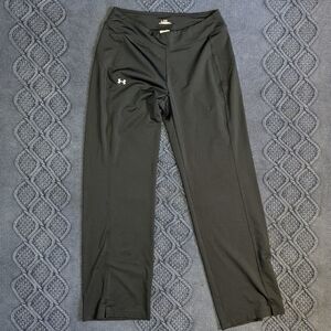 Women's Under Armour Black Yoga Pants Size Medium Flared Leg